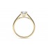 18k Classic Side-stone Diamond ring