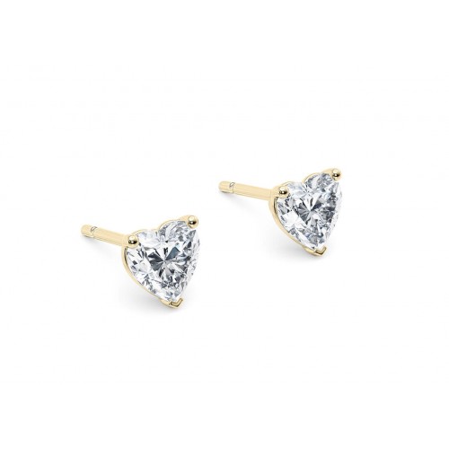 18k Four-Prong Studs Earrings 									