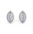 18k Halo Studs Earrings							
