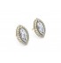 18k Halo Studs Earrings							