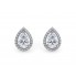 18k Halo Studs Earrings							