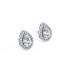 18k Halo Studs Earrings							