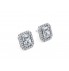 18k Halo Studs Earrings							
