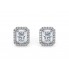 18k Halo Studs Earrings							