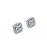 18k Halo Studs Earrings							