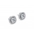 18k Halo Studs Earrings							