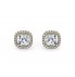 18k Halo Studs Earrings							
