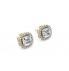 18k Halo Studs Earrings							