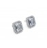18k Halo Studs Earrings							