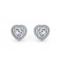 18k Halo Studs Earrings							
