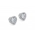 18k Halo Studs Earrings							