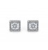 18k Halo Studs Earrings							