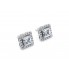 18k Halo Studs Earrings							