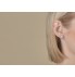 18k Halo Studs Earrings							