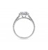 18k Halo Diamond Ring