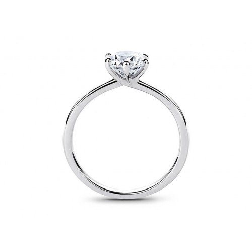 18k Six-Prong  Solitaire Diamond Ring