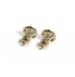 18k Double Halo Studs Earrings 														